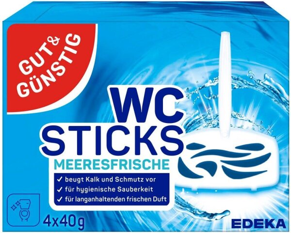 GUT&GÜNSTIG WC-Duftspüler Meeresfrisch, 4 St.
