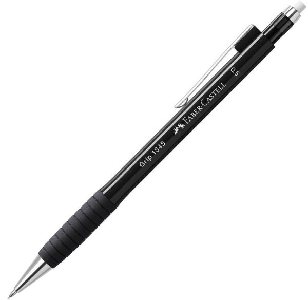 FABER-CASTELL GRIP 1345 Druckbleistift schwarz B 0,5 mm, 1 St.