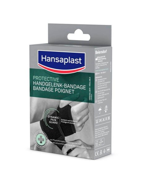 Hansaplast Handgelenkbandage PROTECTIVE  02578 schwarz, 1 St.