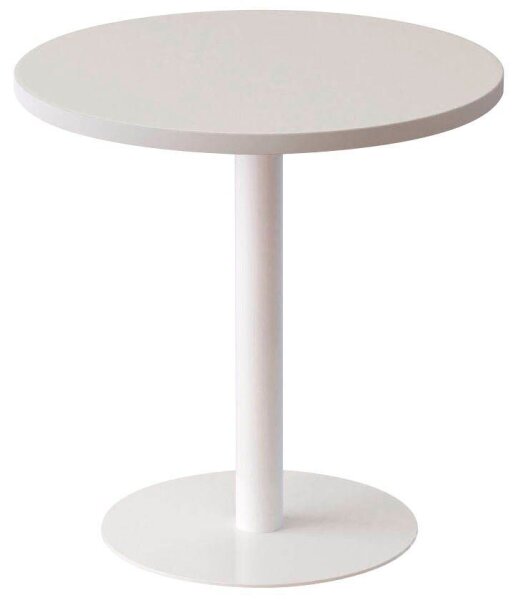 meet powered by PAPERFLOW Beistelltisch rund Spanplatte weiß 60,0 x 60,0 x 60,0 cm, 1 St.