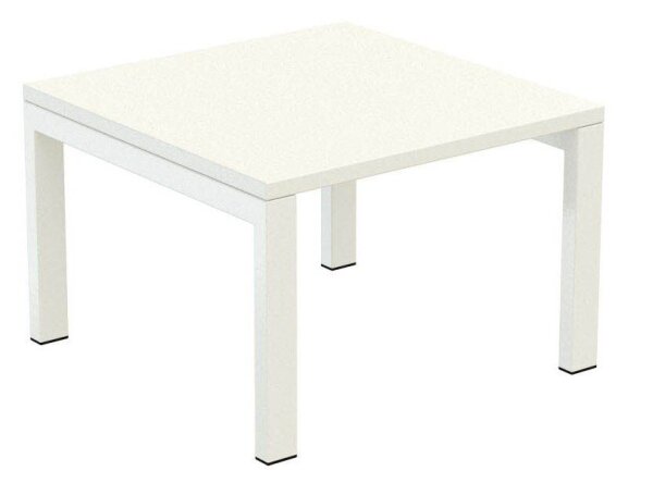meet powered by PAPERFLOW Beistelltisch quadratisch Spanplatte weiß 60,0 x 60,0 x 40,0 cm, 1 St.