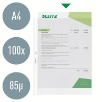 LEITZ Prospekthüllen 4790 DIN A4 transparent genarbt 0,085 mm, 100 St.