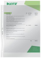 LEITZ Prospekthüllen 4734 Super Premium DIN A4 glasklar glatt 0,08 mm, 100 St.