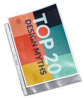 LEITZ Prospekthüllen 4720 DIN A4 transparent genarbt 0,13 mm, 100 St.