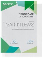 LEITZ Prospekthüllen 4784 DIN A4 transparent genarbt 0,13 mm, 100 St.