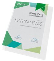 LEITZ Prospekthüllen 4784 DIN A4 transparent genarbt 0,13 mm, 100 St.