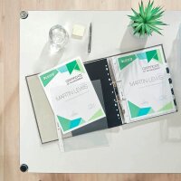 LEITZ Prospekthüllen 4784 DIN A4 transparent genarbt 0,13 mm, 100 St.