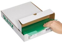 LEITZ Sichthüllen Premium 4100 DIN A4 grün glatt 0,15 mm, 100 St.