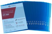 LEITZ Sichthüllen Premium 4100 DIN A4 blau glatt...