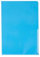 LEITZ Sichthüllen Premium 4100 DIN A4 blau glatt 0,15 mm, 100 St.