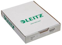 LEITZ Sichthüllen Premium 4100 DIN A4 rot glatt 0,15 mm, 100 St.