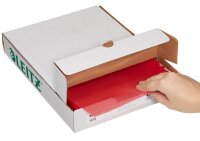 LEITZ Sichthüllen Premium 4100 DIN A4 rot glatt 0,15 mm, 100 St.