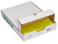LEITZ Sichthüllen Premium 4100 DIN A4 gelb glatt 0,15 mm, 100 St.