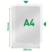 LEITZ Sichthüllen Super Premium 4153 DIN A4 glasklar...