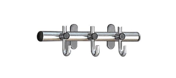 Kerkmann Wandgarderobe Arte 32687981 silber Metall 3 Haken 45,0 x 12,0 cm, 1 St.