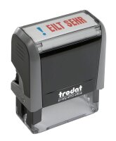 "trodat Textstempel ""Eilt sehr"" printy 4912 office selbstfärbend blau, rot ohn  ( 579698 )