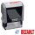 trodat Textstempel "Bezahlt" printy 4912 office selbstfärbend blau, rot ohne Logo, 1 St.