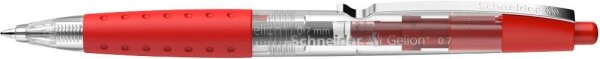 Schneider Gelion+ Gelschreiber rot/transparent 0,4 mm, Schreibfarbe: rot, 10 St.