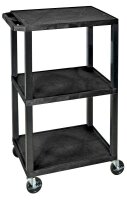LUXOR Etagenwagen schwarz 61,0 x 46,0 x 108,0 cm