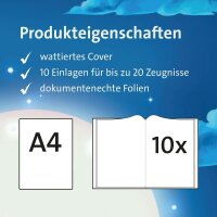 ROTH Zeugnismappe DIN A4, 10 Hüllen Magische Meerjungfrau, 1 St.