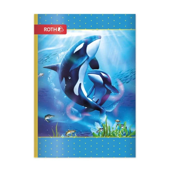 ROTH Schulheft Orcas Lineatur 51 liniert DIN A6 ohne...