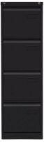 BISLEY LIGHT Hängeregistraturschrank schwarz 4 Schubladen 41,3 x 62,2 x 132,1 cm, 1 St.