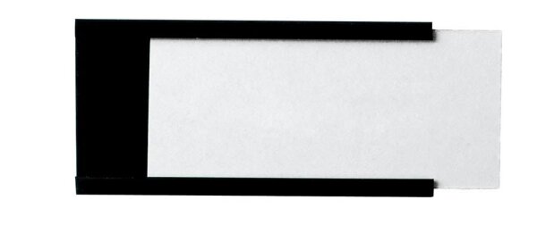 Legamaster Etikettenhalter magnetisch schwarz 9,0 x 3,0 cm, 24 St.