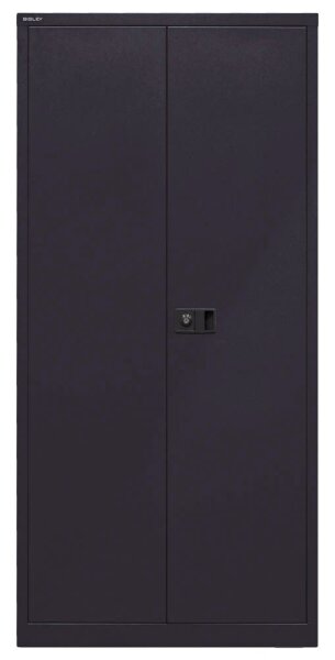 BISLEY Putzmittelschrank Universal  E782AAG633 schwarz 4 Fachböden 91,4 x 40,0 x 195,0 cm, aufgebaut, 1 St.