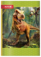 ROTH Schulheft T-Rex Welt Lineatur 51 liniert DIN A6 ohne...