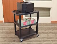 LUXOR Etagenwagen schwarz 61,0 x 46,0 x 86,5 cm