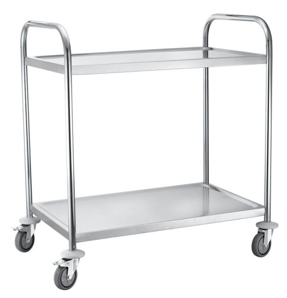 Servierwagen silber 84,5 x 52,5 x 94,0 cm