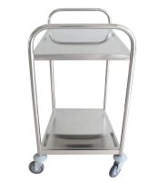 Servierwagen silber 84,5 x 52,5 x 94,0 cm