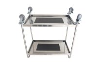 Servierwagen silber 84,5 x 52,5 x 94,0 cm