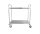 Servierwagen silber 84,5 x 52,5 x 94,0 cm