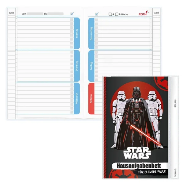 ROTH Hausaufgabenheft Star Wars für clevere Faule...