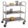 Servierwagen silber 84,5 x 52,5 x 94,0 cm