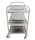 Servierwagen silber 84,5 x 52,5 x 94,0 cm