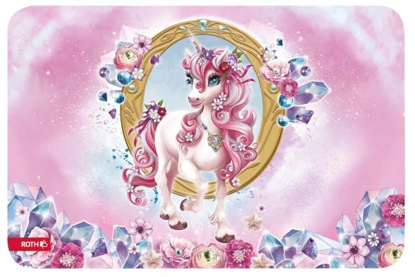ROTH Schreibtischunterlage Einhorn Beauty bunt Kunstleder...