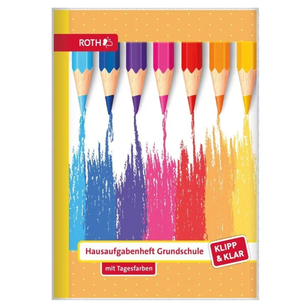 ROTH Hausaufgabenheft Buntstifte Klipp & Klar liniert...