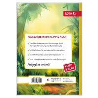 ROTH Hausaufgabenheft T-Rex Klipp & Klar liniert DIN A5 ohne Rand, 96 Blatt, 1 St.