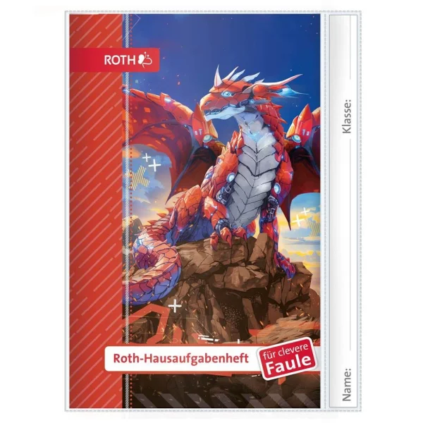 ROTH Hausaufgabenheft Robo Drache für clevere Faule...
