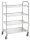 Servierwagen silber 84,5 x 52,5 x 125,0 cm