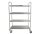 Servierwagen silber 84,5 x 52,5 x 125,0 cm