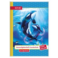 ROTH Hausaufgabenheft Orcas Klipp & Klar liniert DIN...