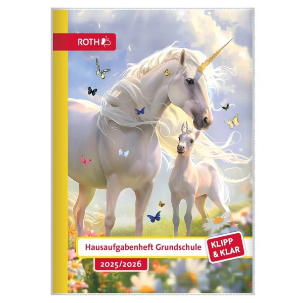 ROTH Hausaufgabenheft Einhornwiese Klipp & Klar...