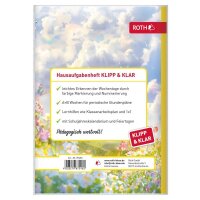 ROTH Hausaufgabenheft Einhornwiese Klipp & Klar liniert DIN A5 ohne Rand, 96 Blatt, 1 St.