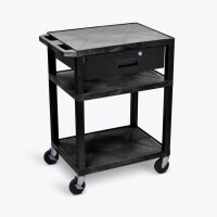LUXOR Schublade schwarz 44,5 x 35,6 x 12,1 cm
