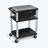 LUXOR Schublade schwarz 44,5 x 35,6 x 12,1 cm