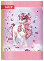 ROTH Schulheft Einhorn Beauty Lineatur 51 liniert DIN A6...