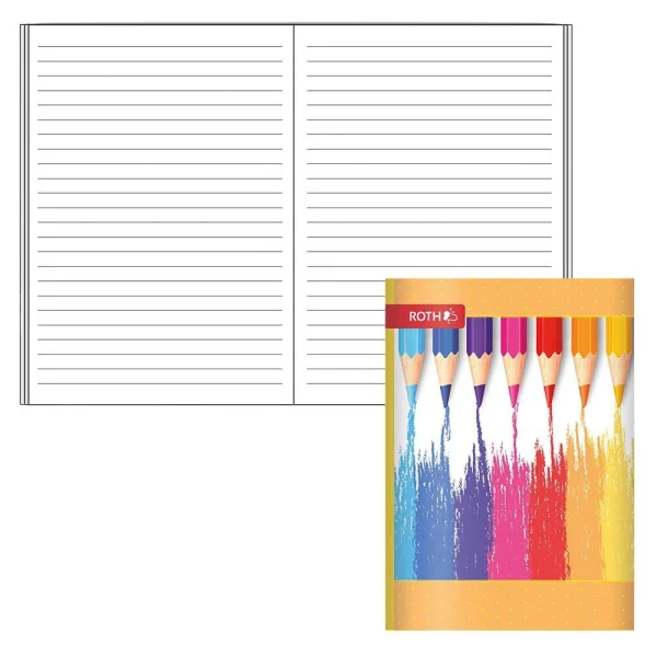 ROTH Schulheft Buntstifte Lineatur 51 liniert DIN A6 ohne...